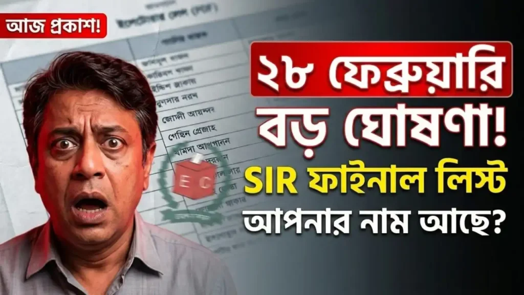 West Bengal SIR Final Voter List